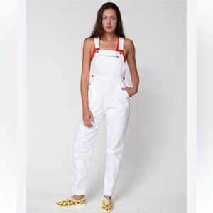 American Apparel White Overalls for Women